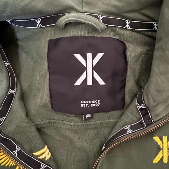 Onepiece Aviator Onesie Jungle Green jumpsuit hoodie top gun themed - Picture 12 of 14